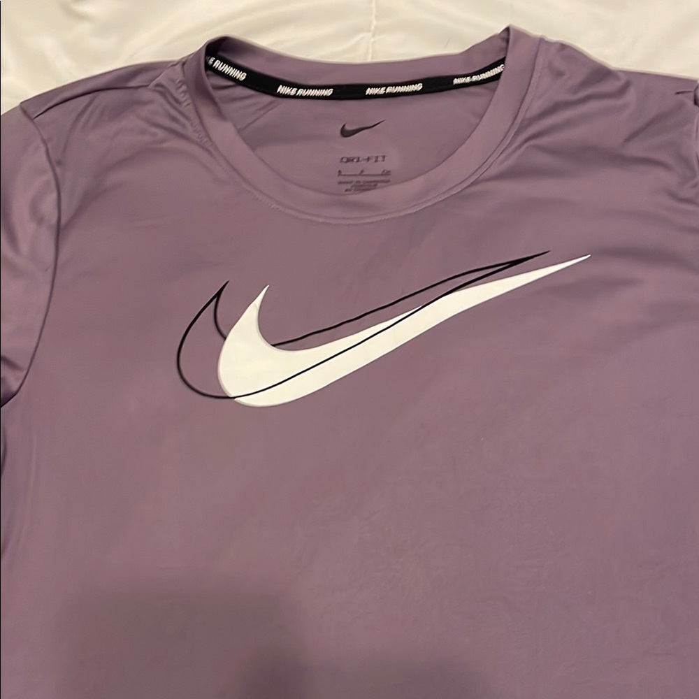Nike Purple Fitted Short Sleeve T-Shirt